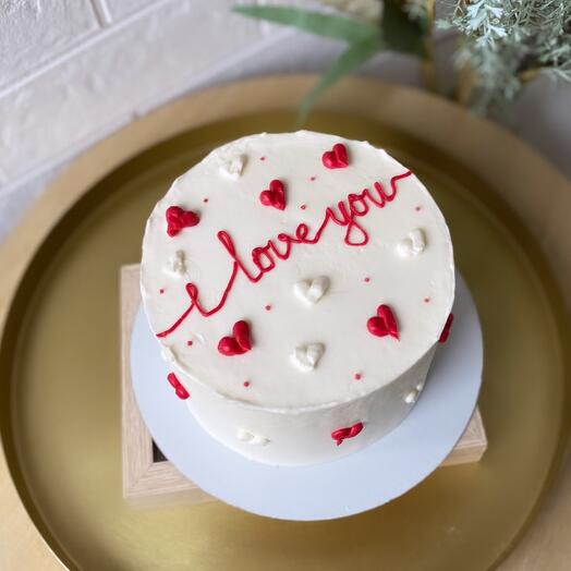 MAXI 700гр Бенто-торт «I love you» | подарок