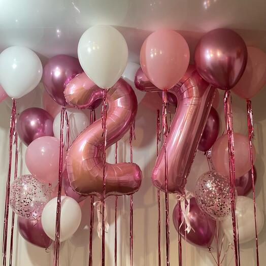 Шары на день рождения для девушки