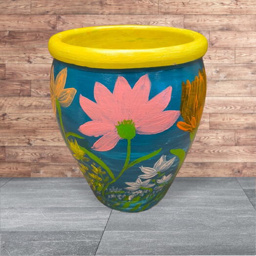 Art Hand Painted Pot/Vase - P007