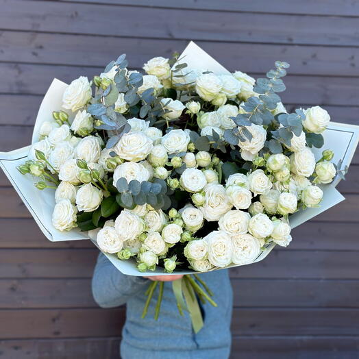White Peony-Shaped Rose