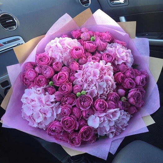 Bombastic and Hydrangeas  Bouquet