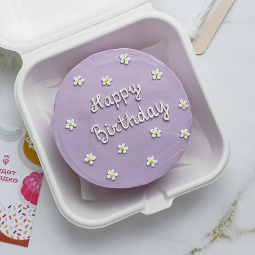 Бенто торт Happy birthday. С днем рождения