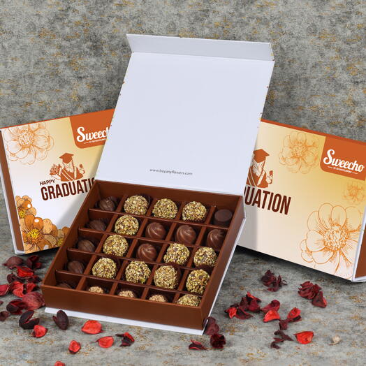 Graduation Premium Assorted Chocolates 25 Pcs By Sweecho