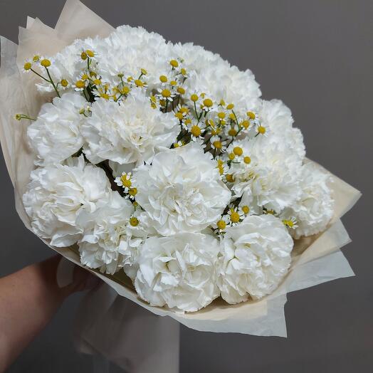 Ромашки с диантусами