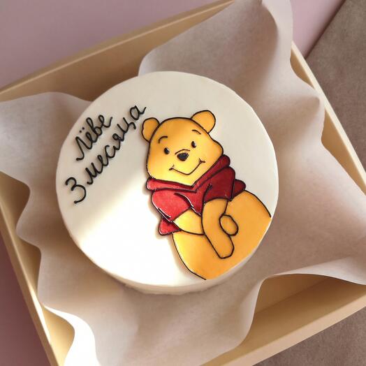 Pastel de Bento 11cm-Winnie the Pooh ( cualquier inscripción-especifique en los comentarios o chat)