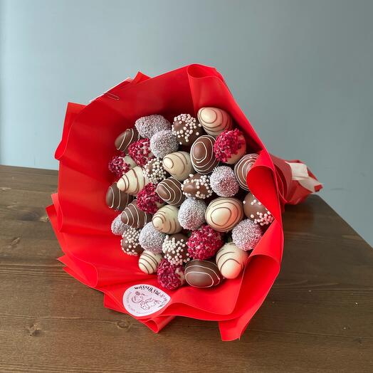 Fresa en chocolate Bouquet 005 en Tamaño S (500 gramos)