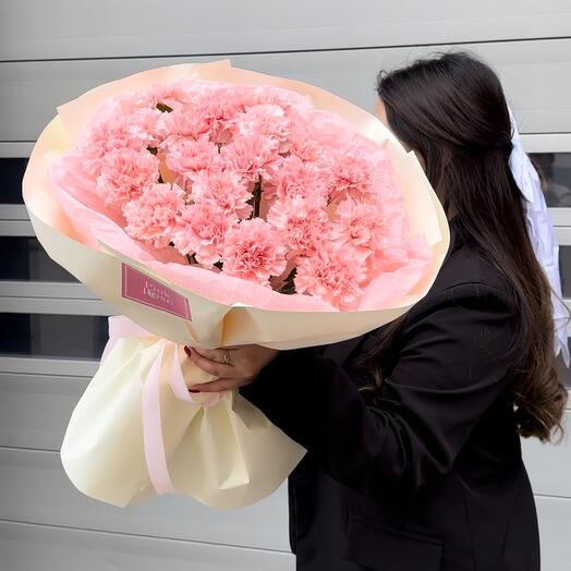 Моно букет из диантусов 💓