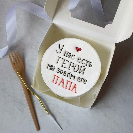 Бенто торт папе / на день папы / 23 февраля