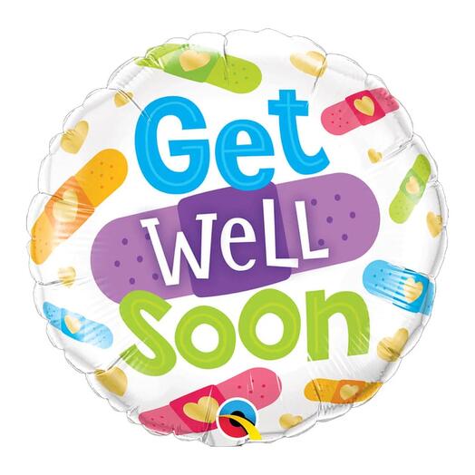 Get Well Soon Bandages Foil Balloon