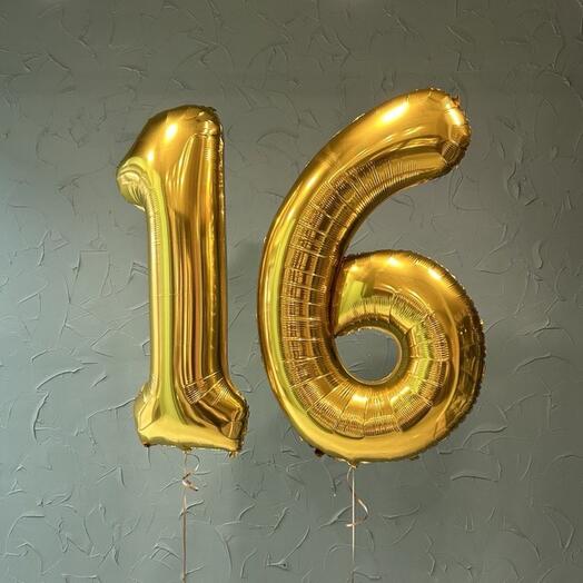 Шары цифры 16