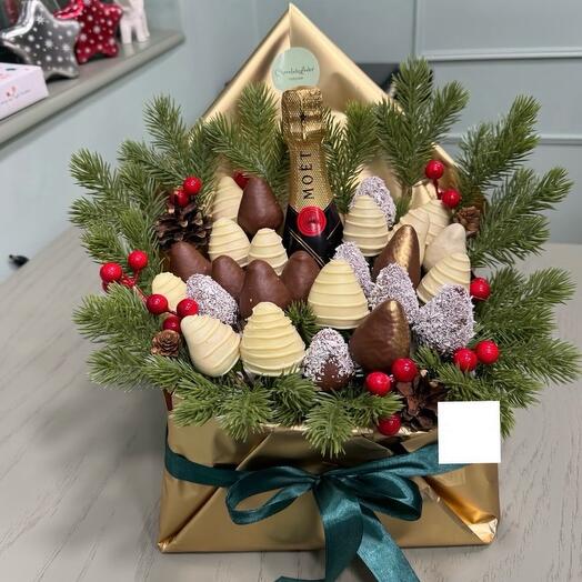 Новогодний подарок композиция