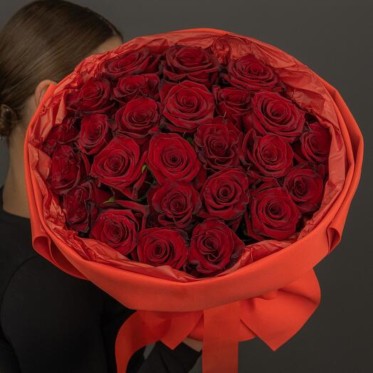 Ramo de firma de la tienda de rosas ecuatorianas rojas" Rojas en rojo" ️🔥