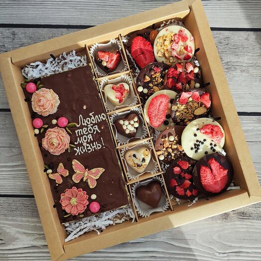 Set de chocolate para aniversario