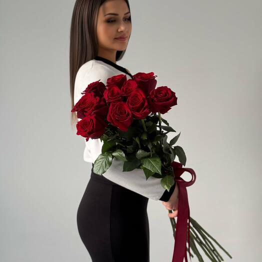 Метровые розы 11 шт
