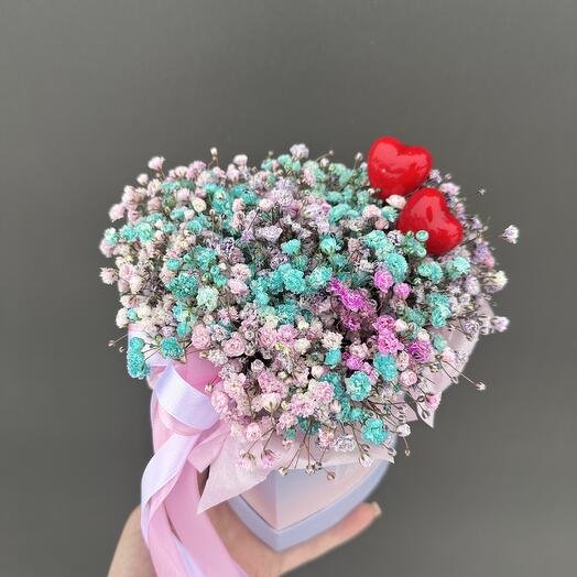 Сердце с гипсофилой