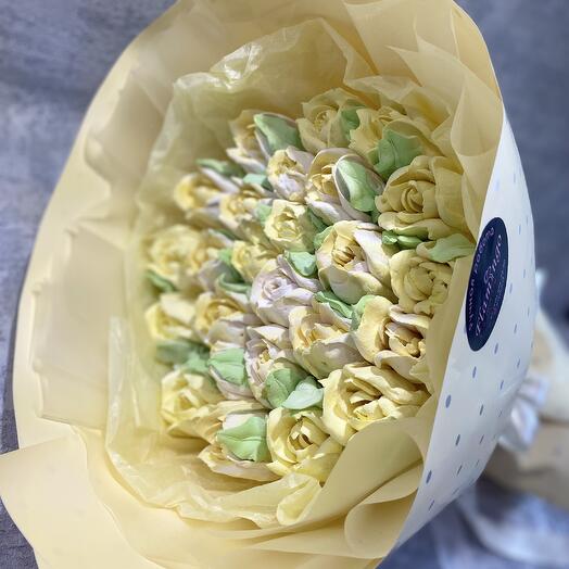 Букет из зефира "Зефирные тюльпаны"