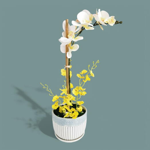 Artificial Orchid Centerpiece