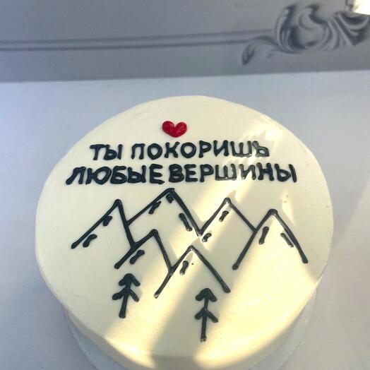 Бенто торт Покорителю вершин