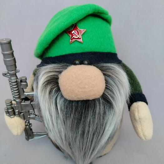 Гном военный 🪖 мягкая игрушка