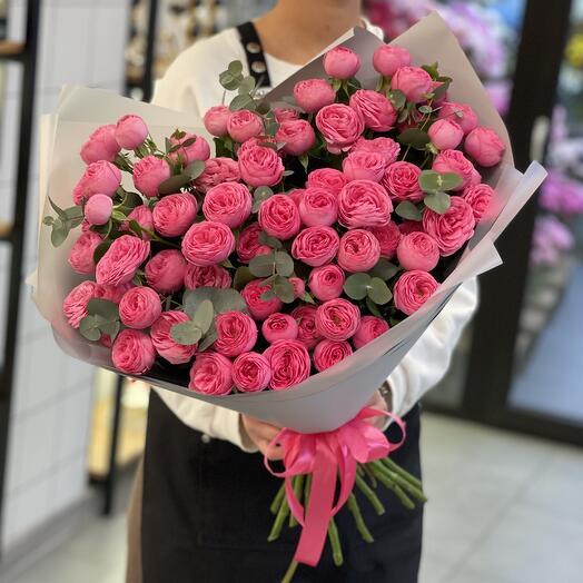 15 bush roses. Bouquet 182