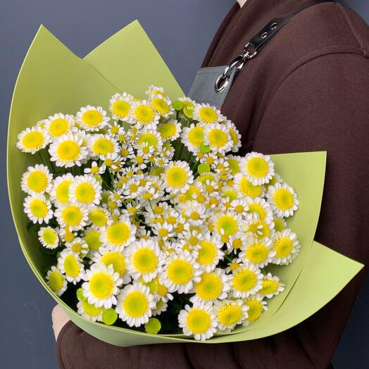 Букет«Забота» из ромашек💛💚💛