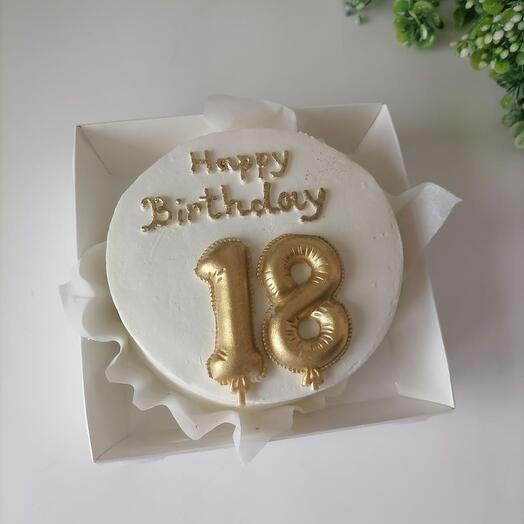 Бенто Happy birthday с шоколдаными цифрами