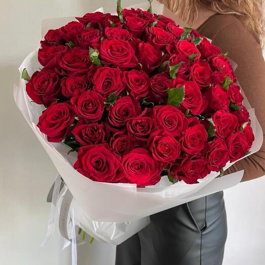 Моно букет из сибирской розы 🌹 51шт