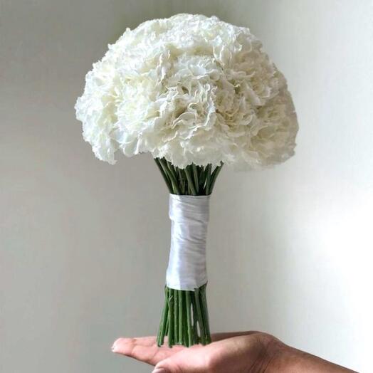 Букет Невесты белоснежные диантусы