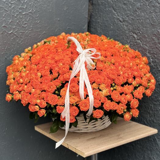 Корзина с цветами orange 🧡