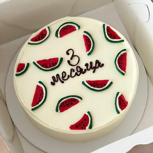 Мини бенто по месяцам для малыша с арбузами