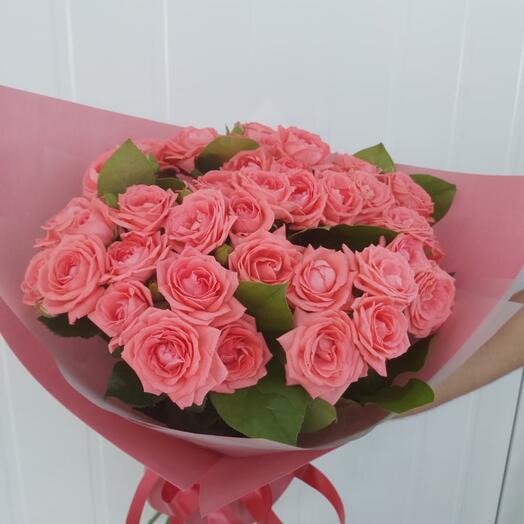 Монобукет из кустовой розы