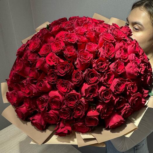 101 красная Роза 🌹крупный бутон
