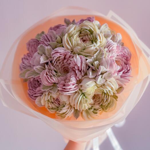 Зефирный букет «Endorfini Peony Dream» — изысканный букет из зефира ручной работы