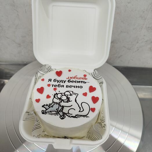 Бенто торт Любить Бесить
