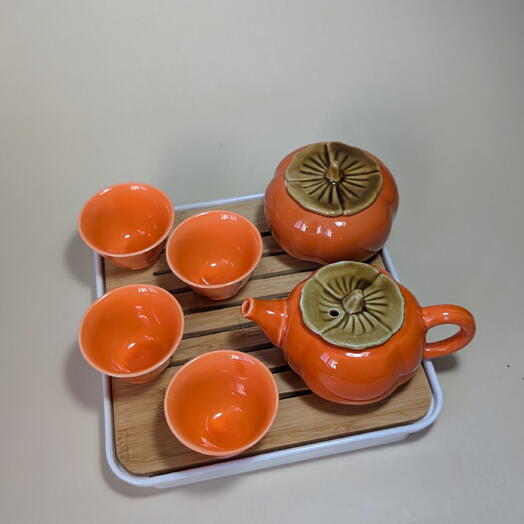 Чайный набор в подарочной коробке Тыква