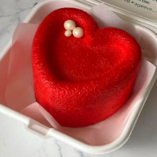 Бенто торт сердце  «3 шоколада»