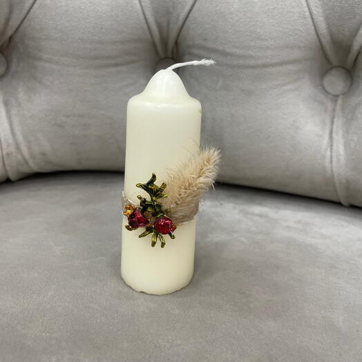 Winter Decorative Candle