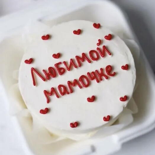 Бенто тортик с сердечками « Любимой мамочке»