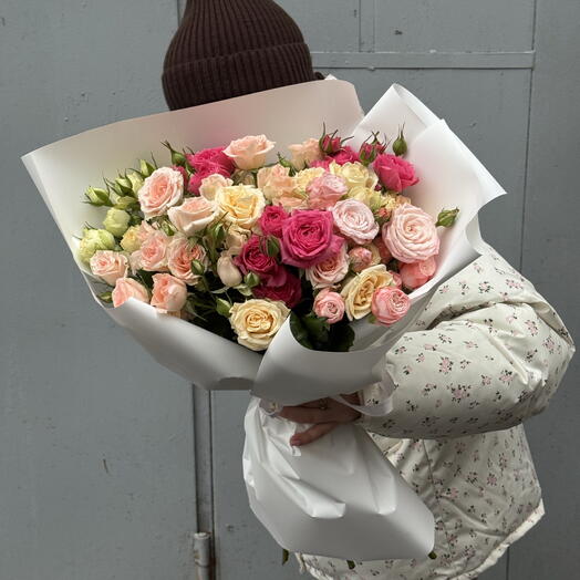 Кустовые розы  микс