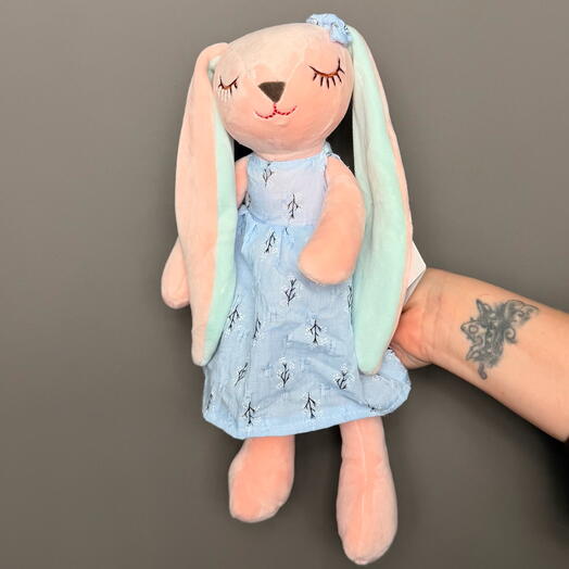 Мягкая Игрушка « Зайка в голубом платье»