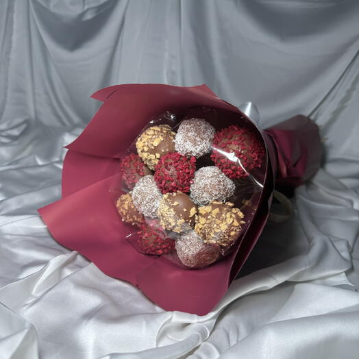 Букет из клубники в бельгийском шоколаде Callebaut