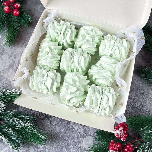 Зефир 9шт ручной работы на новый год