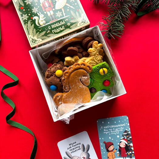 Детский сладкий набор печенья ассорти на Новый год