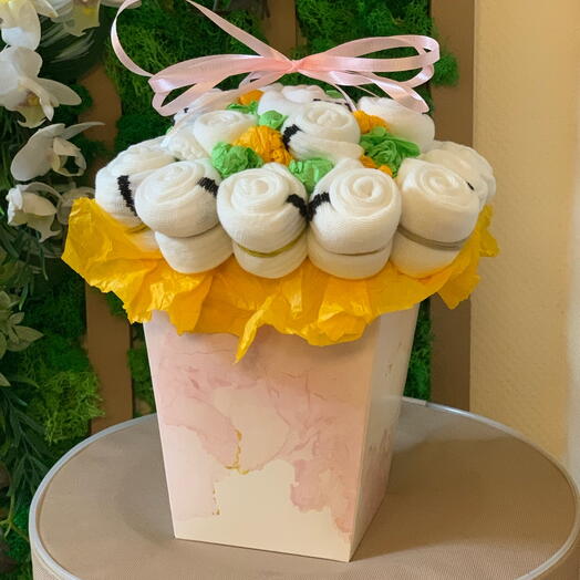 Букет из 11 пар носков для женщин