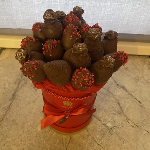 Клубника в шоколаде в шляпной коробочке🎁