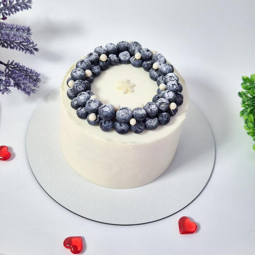 Торт 1 кг с голубикой