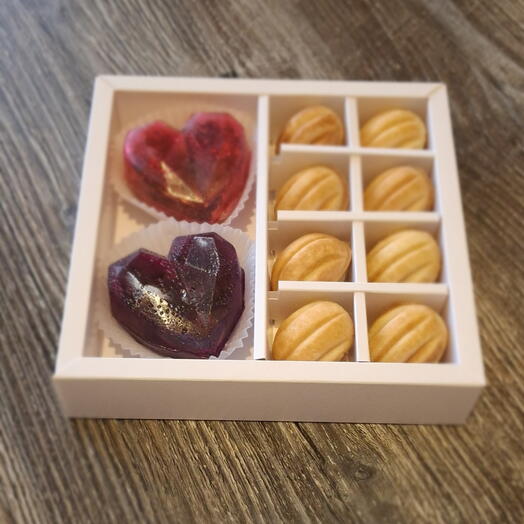 Набор Авторский натуральный премиальный чай и орешки со сгущёнкой "Вкус детства"