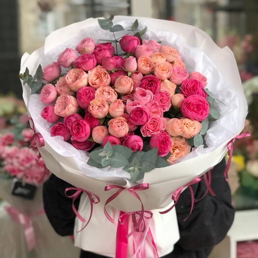 Барби , букет из кустовых роз