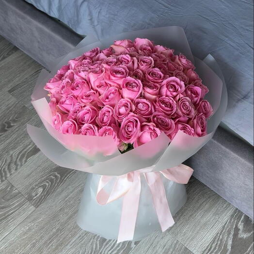 Букет 49 пионовидных роз