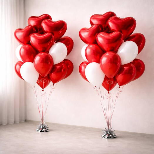 Набор воздушных шаров с любовью